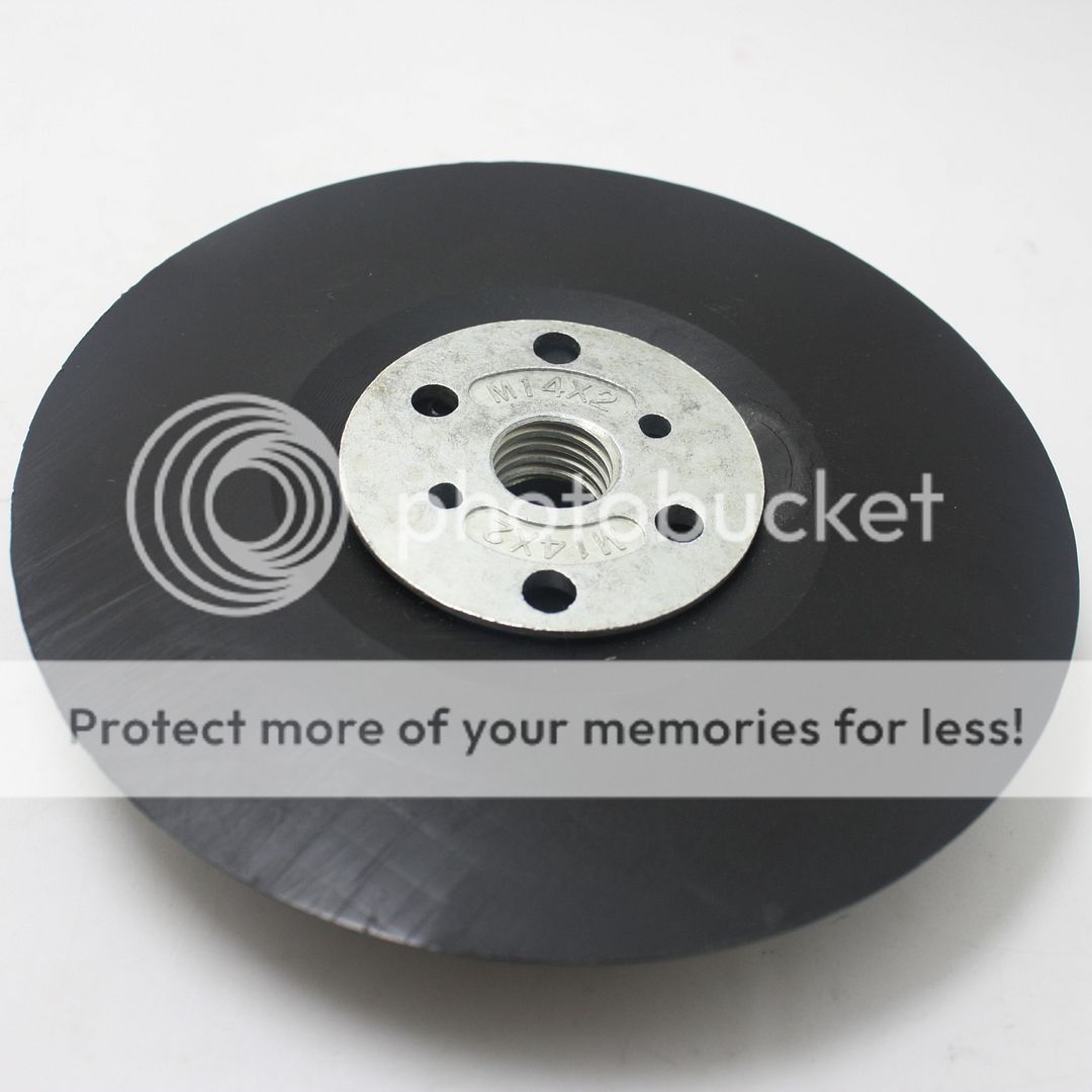 M14 Thread 115mm Plastic Backing Disc Pad, For 4 1/2" Angle Grinder